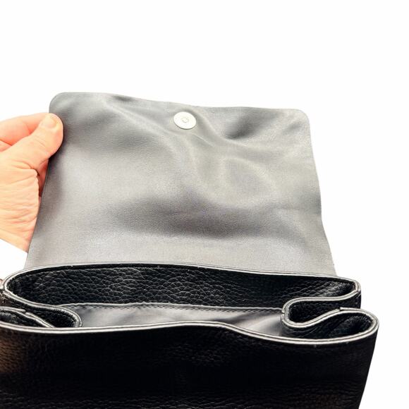 Treasure & Bond Black Pebbled Leather Convertible Backpack Tote Bag main image 6